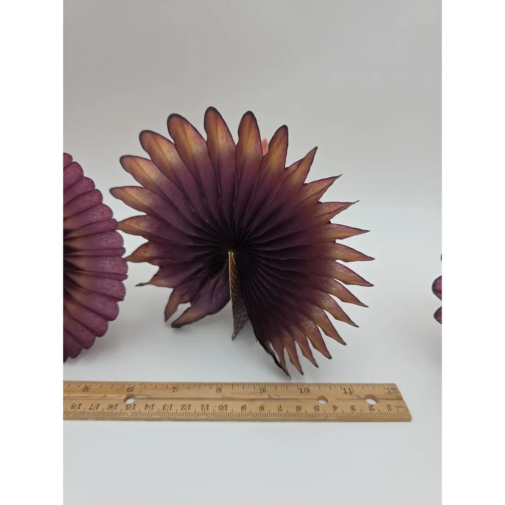 Vintage Honeycomb Paper Turkey Thanksgiving Decorations Set of 4 Multi-Color